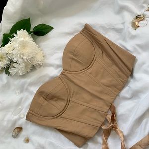 Nude corset top